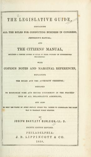 The legislative guide
