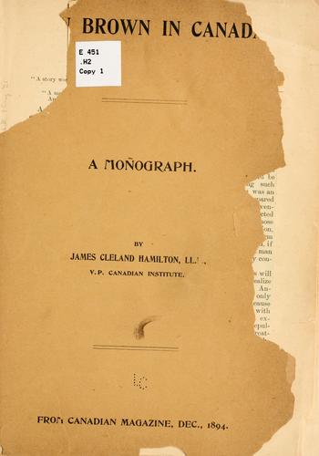 John Brown in Canada
