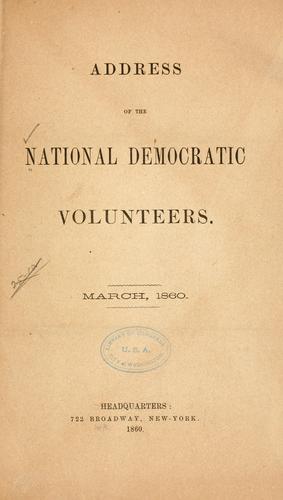 Address of the National Democratic volunteers