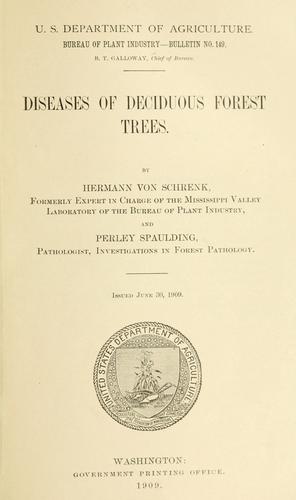 Diseases of deciduous forest trees