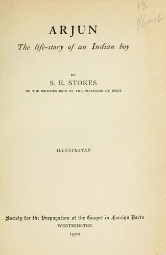Arjun - the life-story of an Indian boy