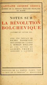 Notes sur la révolution bolchevique