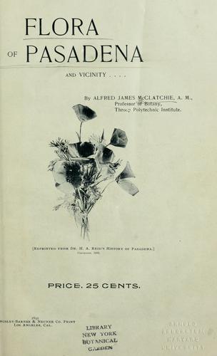 Flora of Pasadena and vicinity
