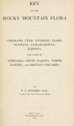 Key to the Rocky Mountain flora