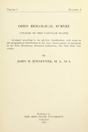 Catalog of Ohio vascular plants
