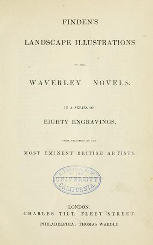 Finden's landscape illustrations of the Waverley novels