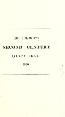 A discourse delivered at Dorchester