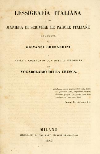 Lessigrafia italiana