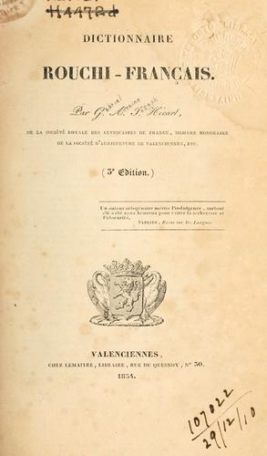 Dictionnaire rouchi-français