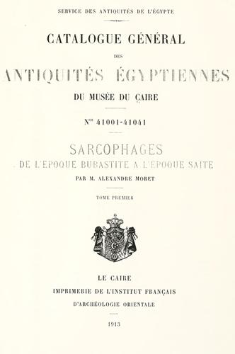 Sarcophages de l'époque bubastite à l'époque saïte
