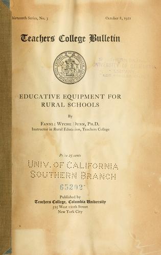 Educative equipment for rural schools