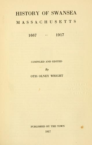 History of Swansea, Massachusetts, 1667-1917