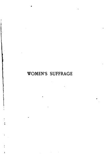 Women's suffrage