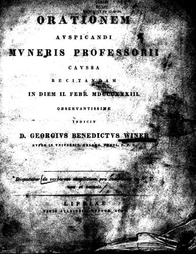 Disputatur de verborum simplicium pro compositis in N.T. usu et caussis