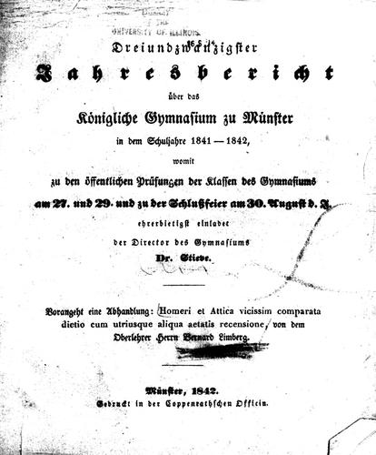 Homeri et attica vicissim comparata dictio cum utruisque aliqua aetatis recensione