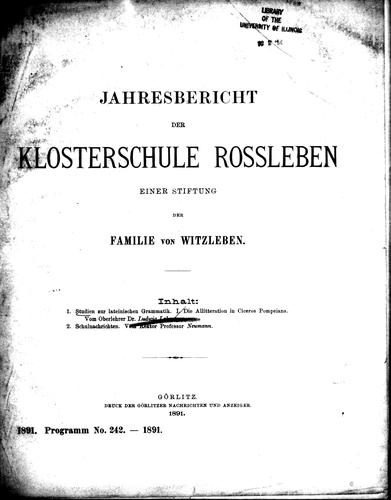 Studien zur lateinischen Grammatik