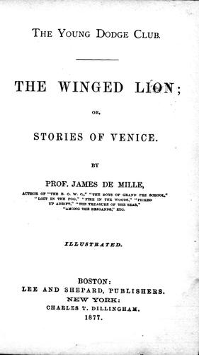 The Winged Lion, or, Stories of Venice