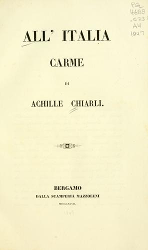 All'Italia carme