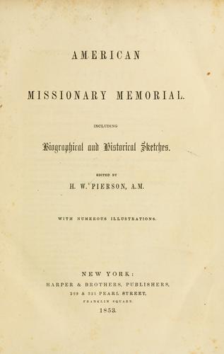 American missionary memorial