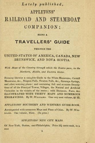 Appleton's New York city and vicinity guide ..