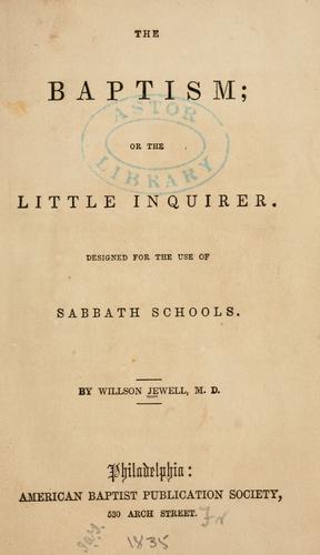 The baptism, or The little inquirer