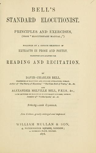 Bell's Standard Elocutionist