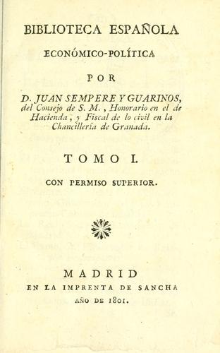 Biblioteca española ecónomico-politica