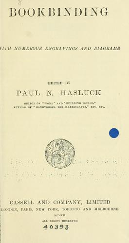 Bookbinding, with numerous engravings and diagrams