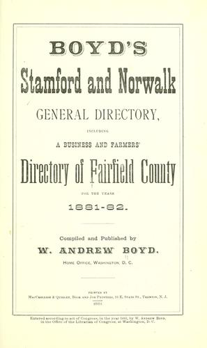Boyd's Fairfield County directory