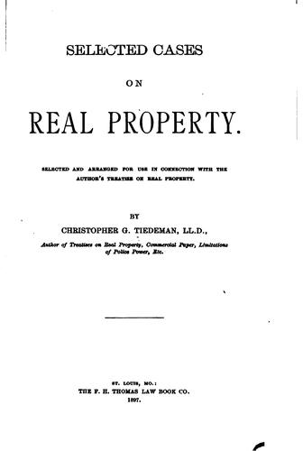 Selected cases on real property