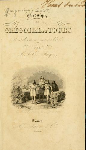 Chronique de Grégoire de Tours