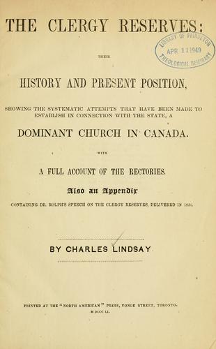 The clergy reserves