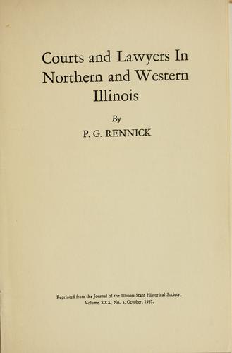 Courts and lawyers in northern and western Illinois