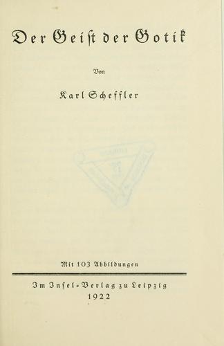 Der Geist der Gotik