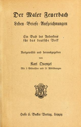 Der Maler Feuerbach