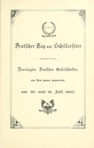 Deutscher tag und Schillerfeier