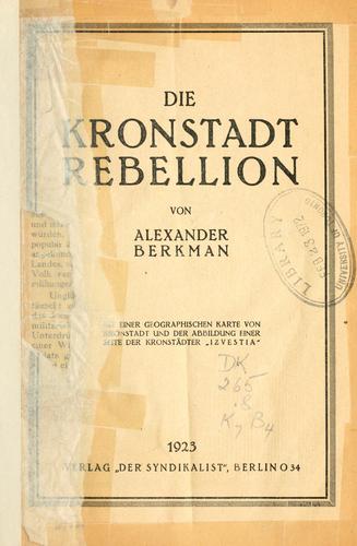 The Kronstadt Rebellion