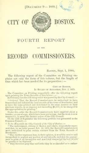 Dorchester town records