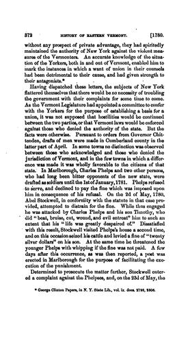 History of eastern Vermont