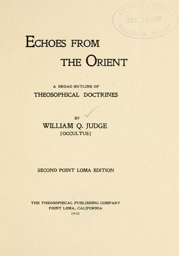 Echoes from the Orient