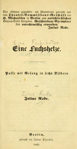 Eine Fuchshetze