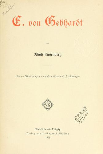 E. von Gebhardt