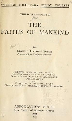 The faiths of mankind