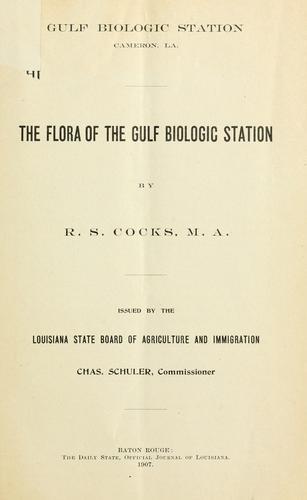 The flora of the Gulf Biologic Station