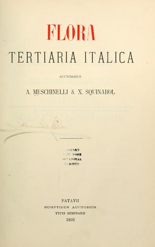 Flora tertiaria Italica