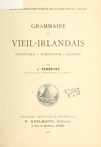 Grammaire du vieil-irlandais
