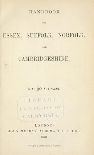 Handbook for Essex, Suffolk, Norfolk, and Cambridgeshire ..