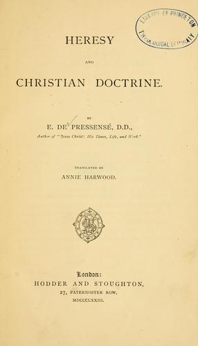 Heresy and Christian doctrine
