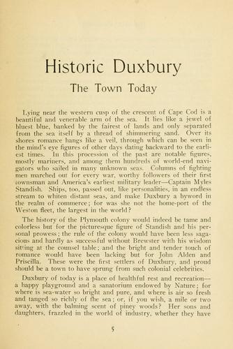 Historic Duxbury in Plymouth County, Massachusetts