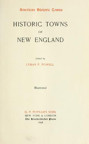 Historic towns of New England